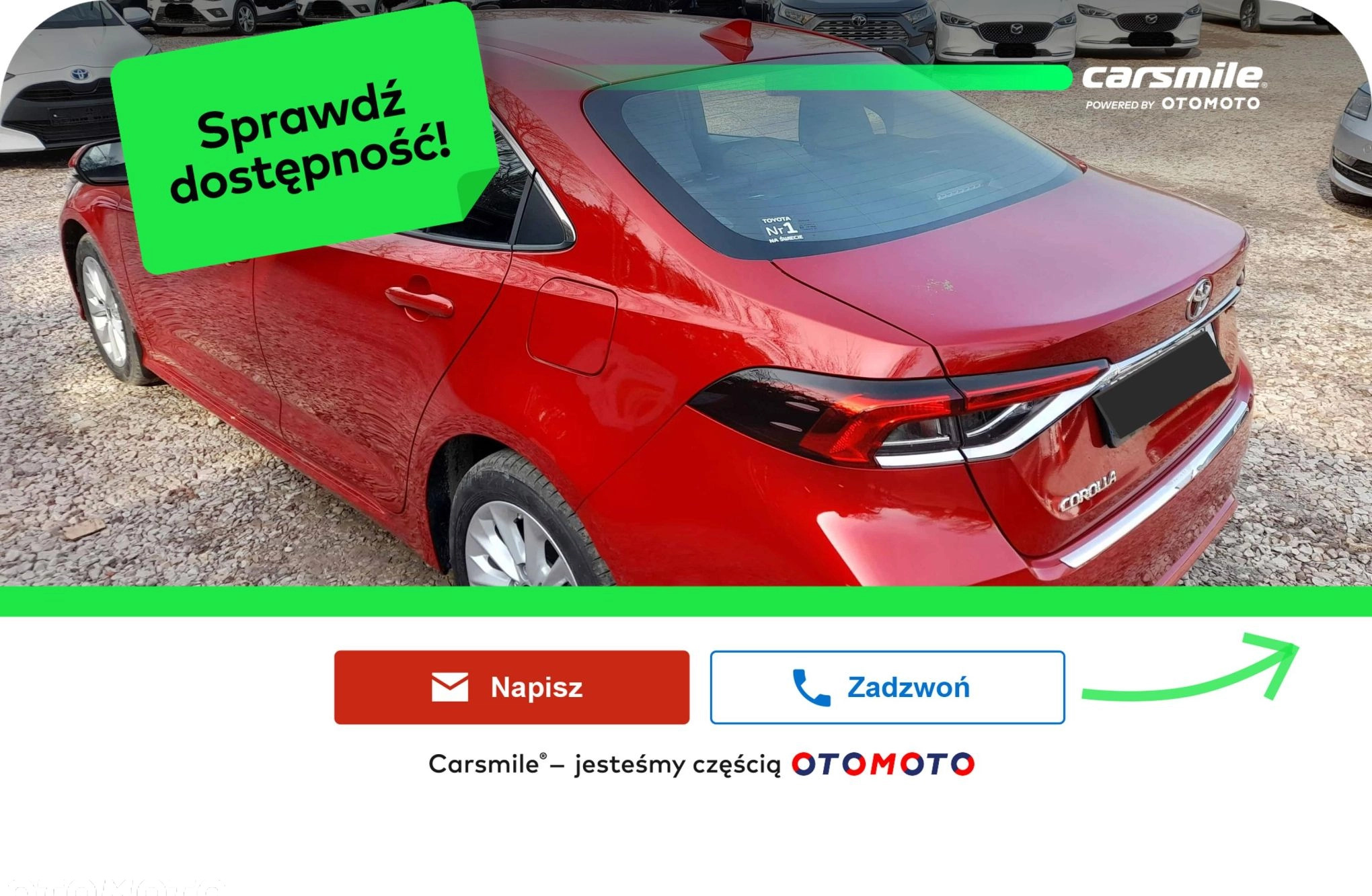 Toyota Corolla cena 125355 przebieg: 1, rok produkcji 2024 z Prochowice małe 37